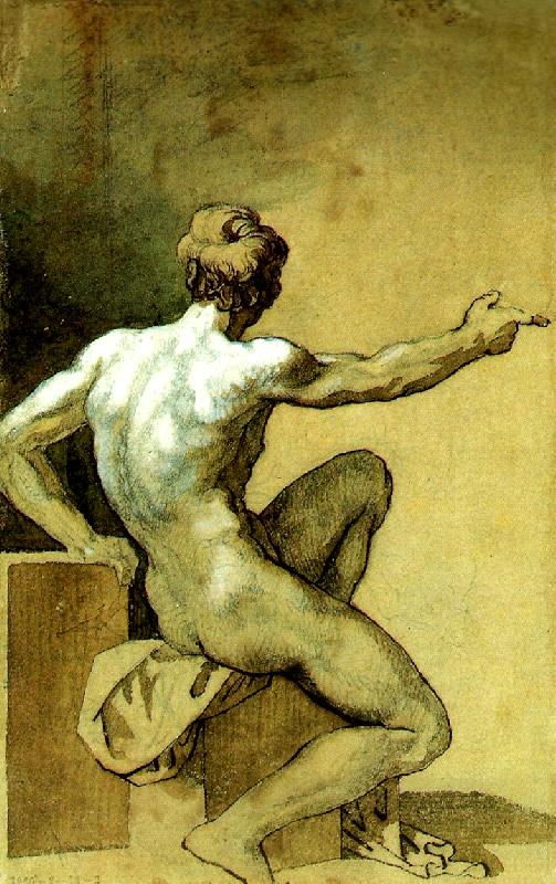 Theodore   Gericault academie d' homme China oil painting art